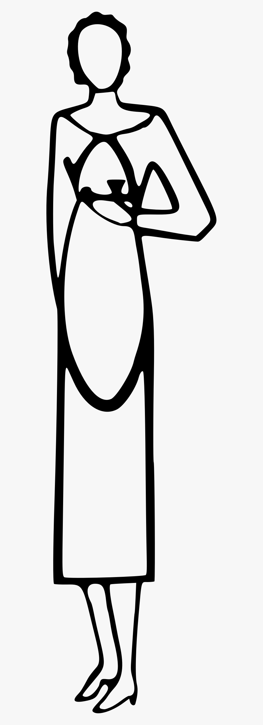 Simple Waitress Clip Arts, Transparent Clipart