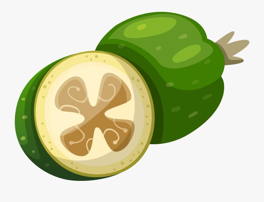 Clip Art Green Fruits - Illustration, Transparent Clipart