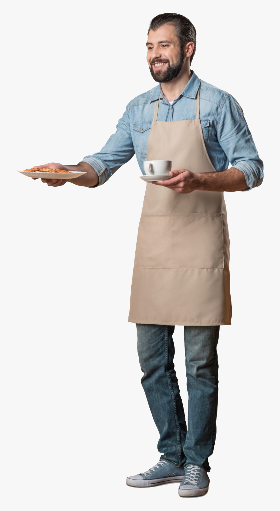 Cafe Waiter Png, Transparent Clipart