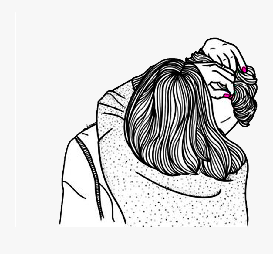 Clip Art Black Couple White Girl - Love Art Black And White, Transparent Clipart