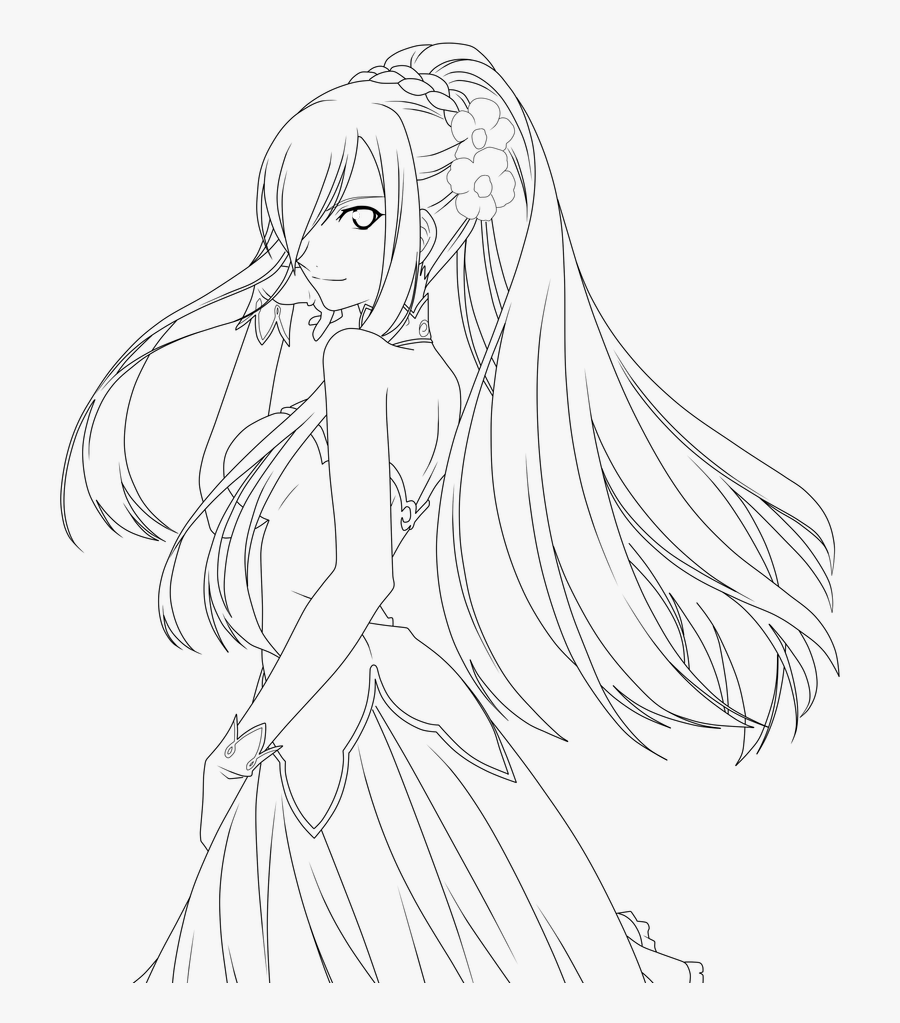 Black Dress Lineart - Dress Lineart, Transparent Clipart