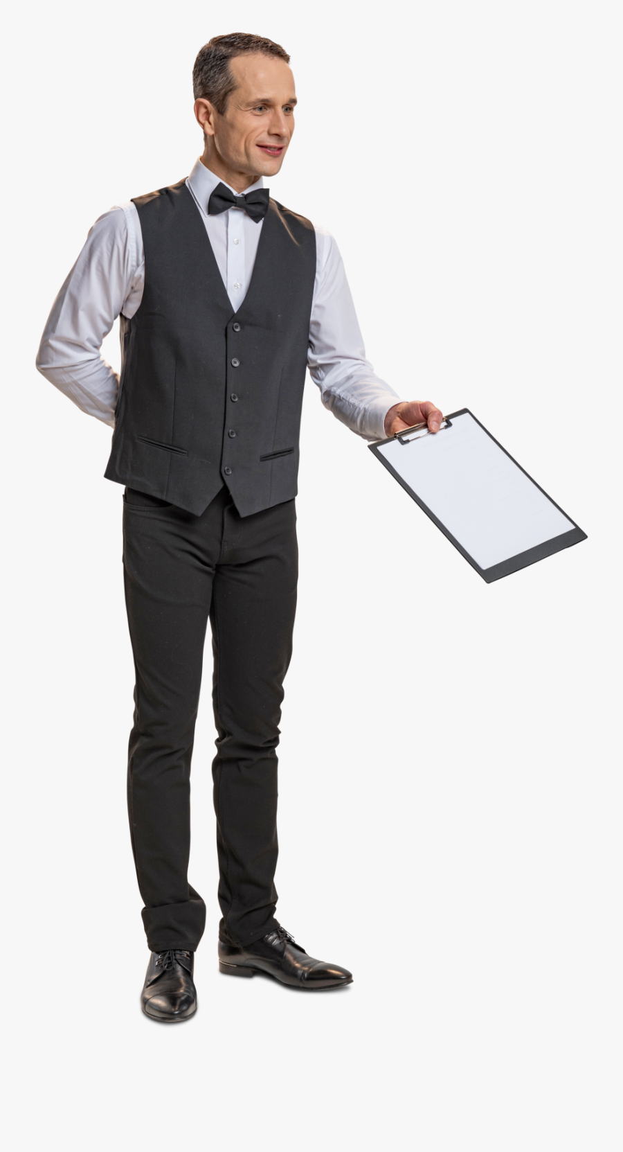 Cut Out Man Waiter - Transparent Waiter Png, Transparent Clipart