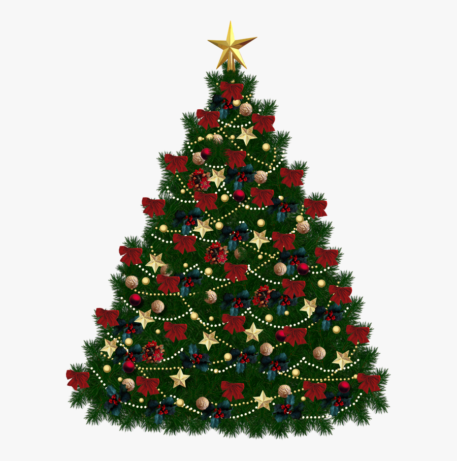 Tree Clipart No Background - Christmas Tree With Clear Background, Transparent Clipart