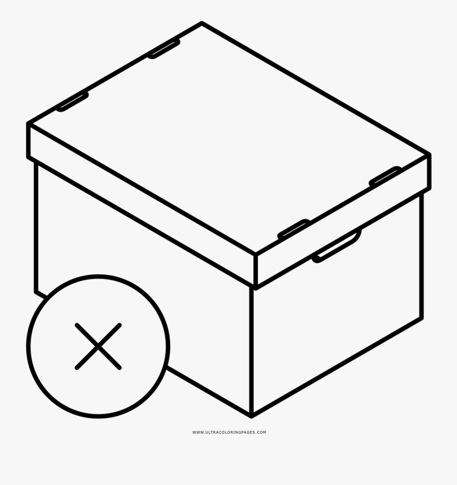 Cardboard Box Coloring Page Ultra Coloring Pages Png, Transparent Clipart