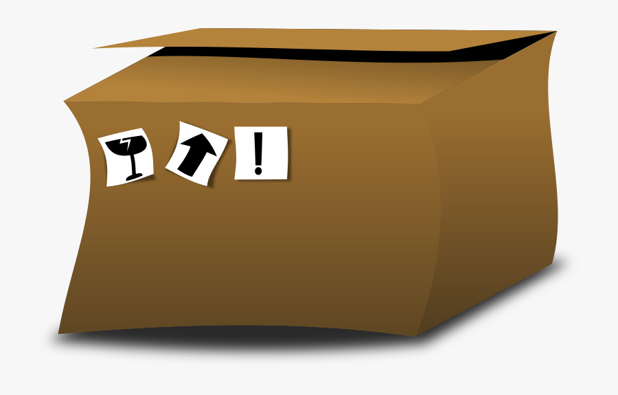 Cardboard Box - Cardboard, Transparent Clipart