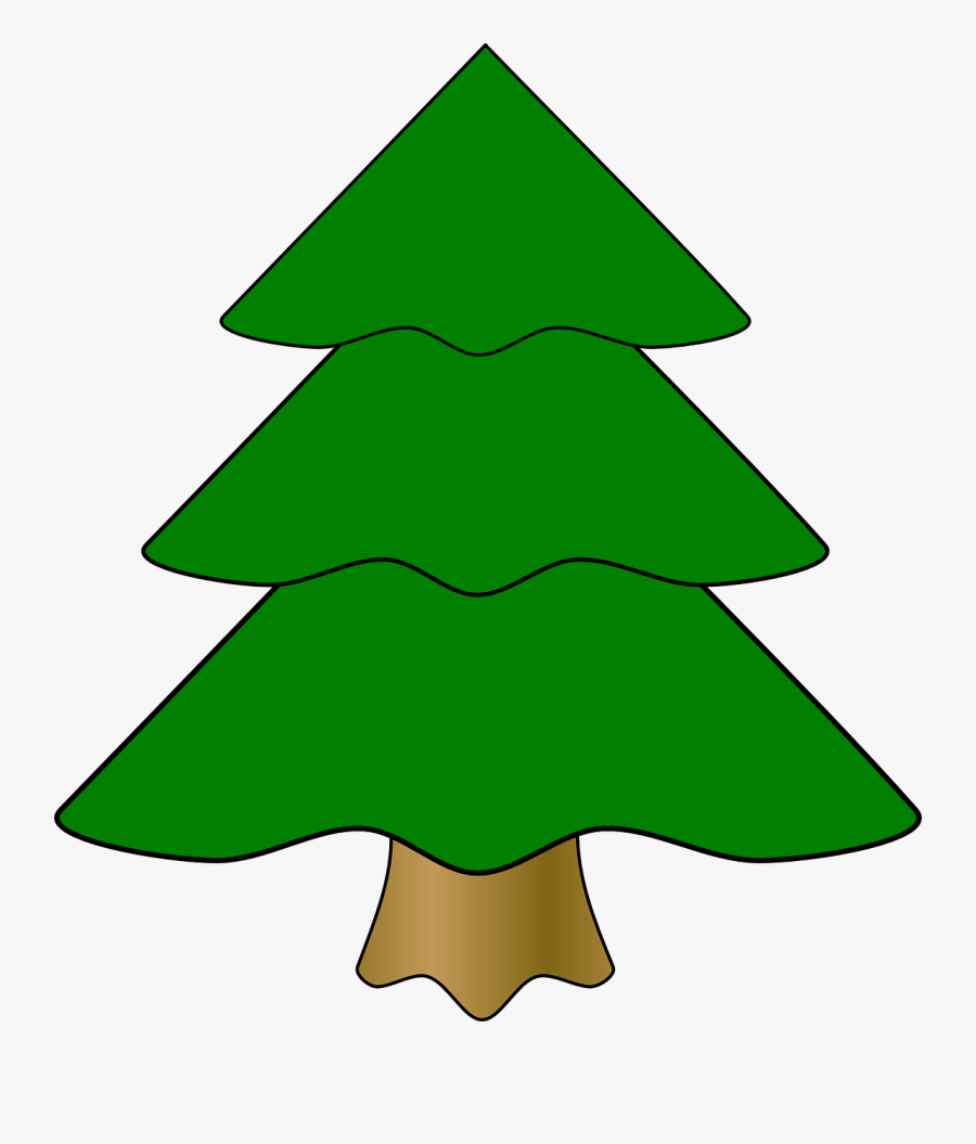 Pine Tree Cartoon 26, Buy Clip Art - Plain Christmas Tree Cartoon, Transparent Clipart