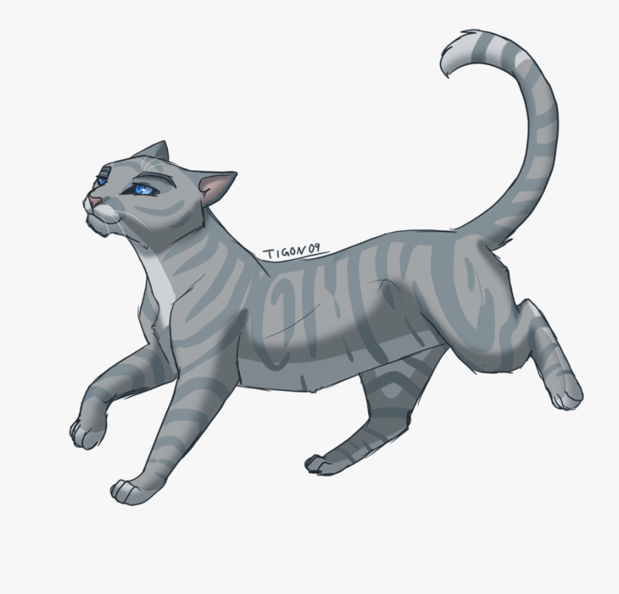 Grey Cat With Blue Eyes Clipart - Warrior Cats She Cat, Transparent Clipart