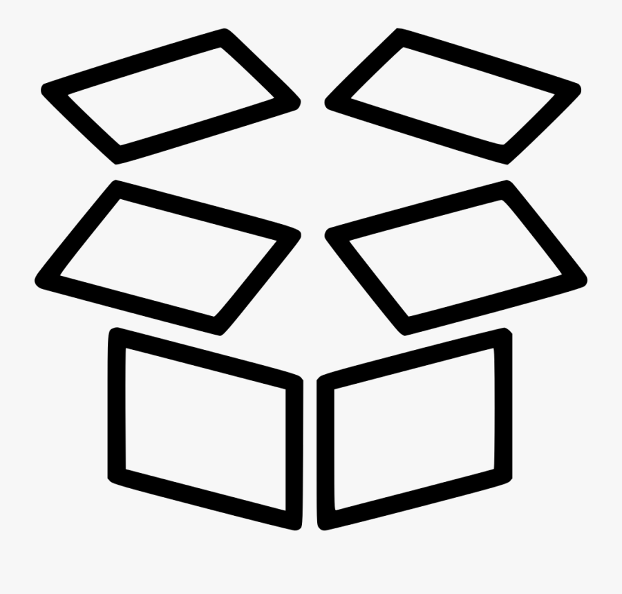 Open Box Comments - Cardboard Box Logo Black Png, Transparent Clipart