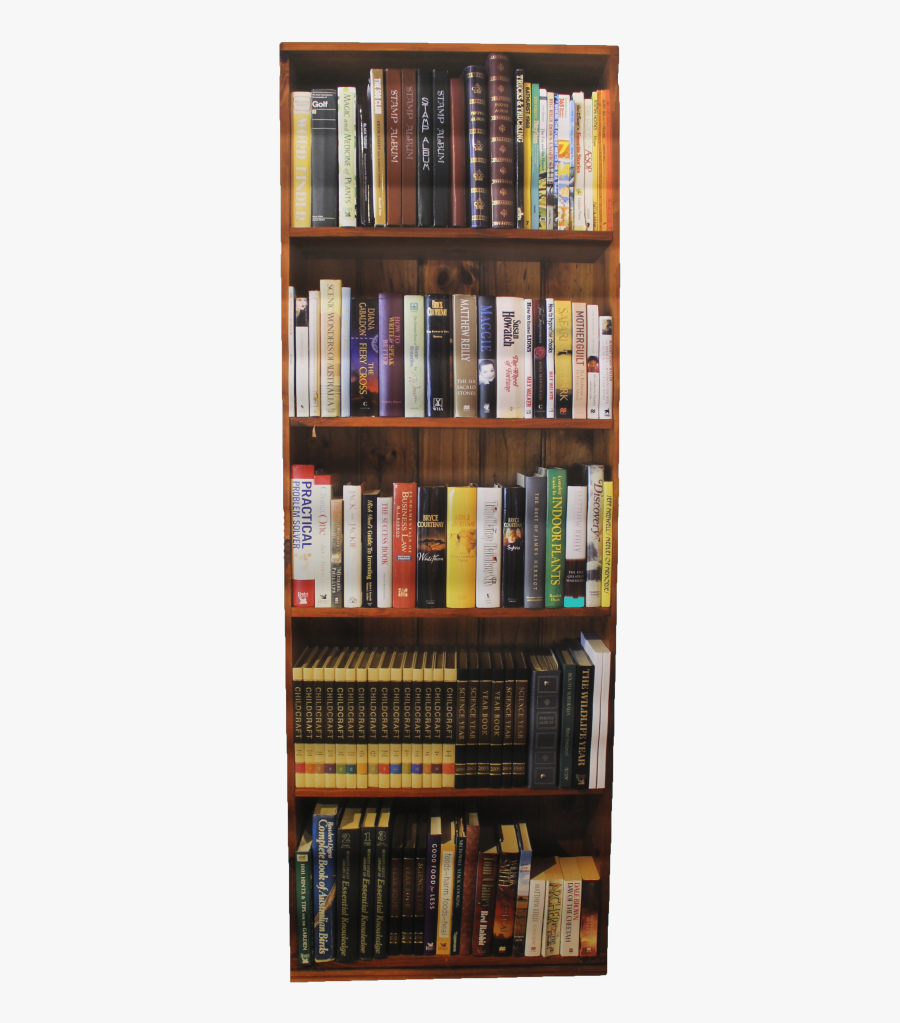 Clip Art Bookcase Background - Book Case Png, Transparent Clipart