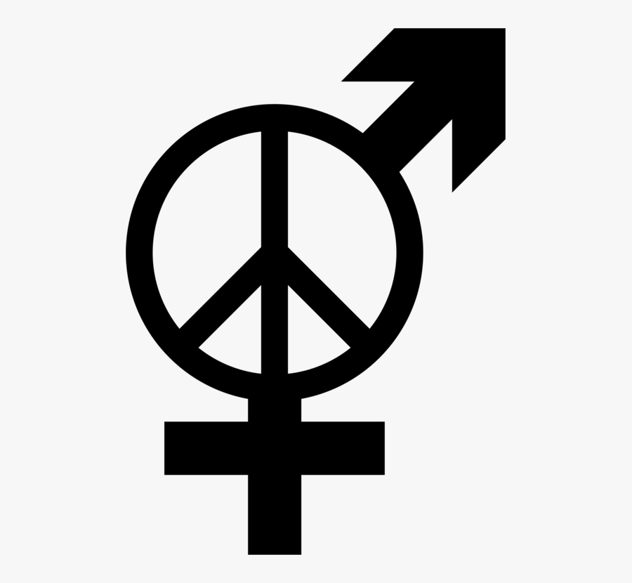 Symbol,peace Symbols,line - Gender Equality And Peace, Transparent Clipart