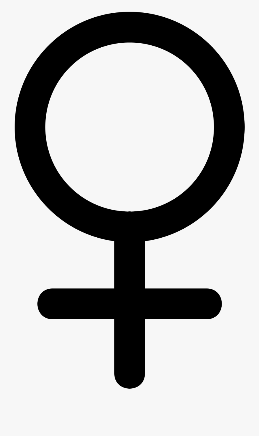 Gender Symbol Female Sign - Female Symbol, Transparent Clipart