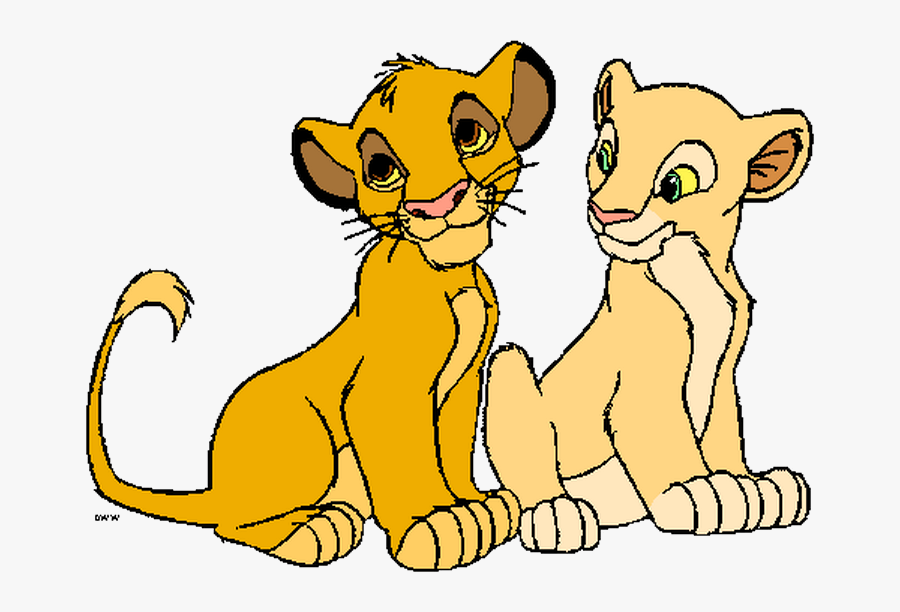 Transparent Baby Lion Clipart - Nala & Simba Clipart, Transparent Clipart