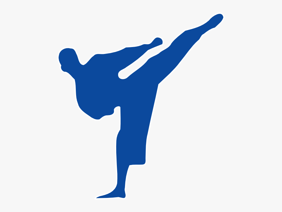 Karate Silhouette, Transparent Clipart