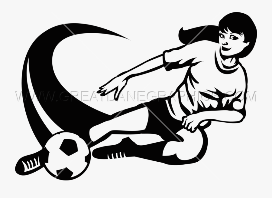 Soccer Girl Kick Slide Production Ready Artwork For Slide Tackle Png