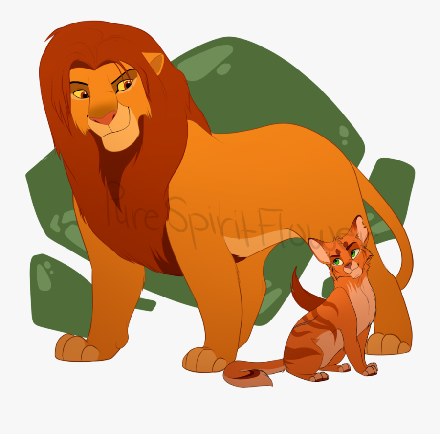 Warrior Clipart Lion - Warrior Cats The Lion King, Transparent Clipart