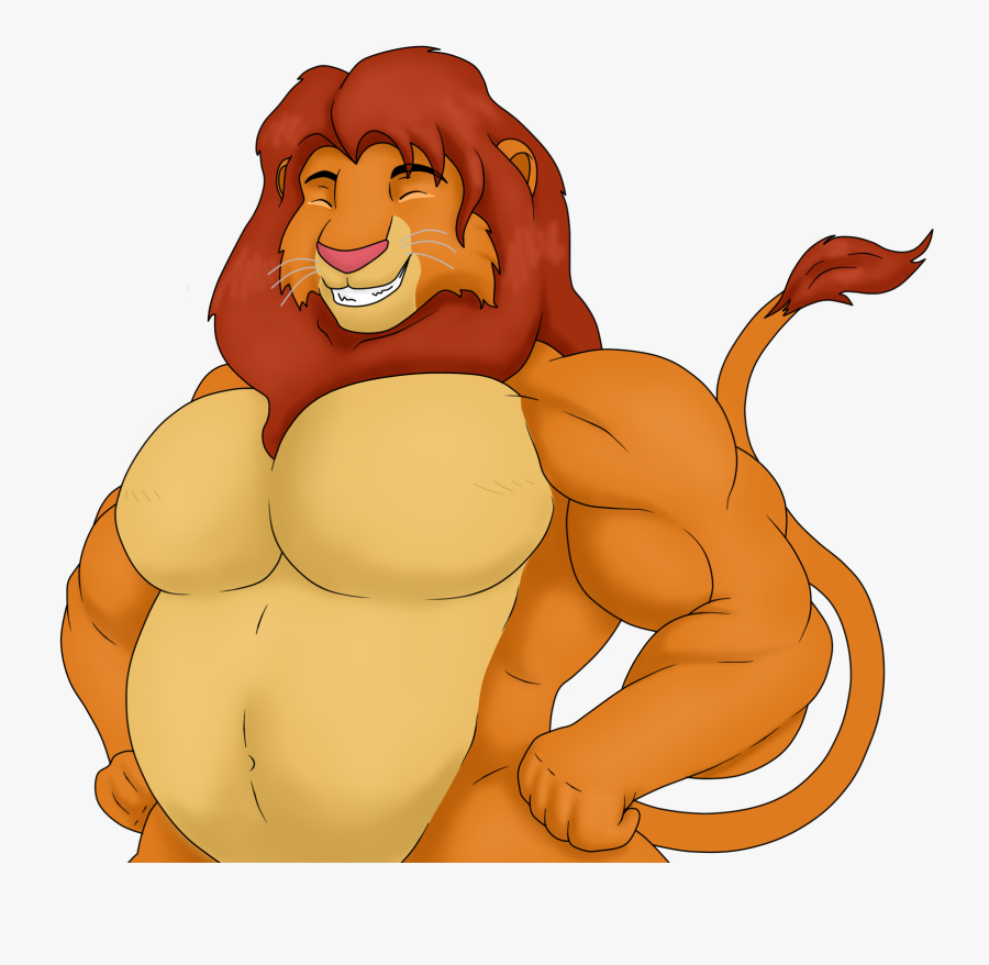 King Sized Simba - Deviantart Fat Simba, Transparent Clipart