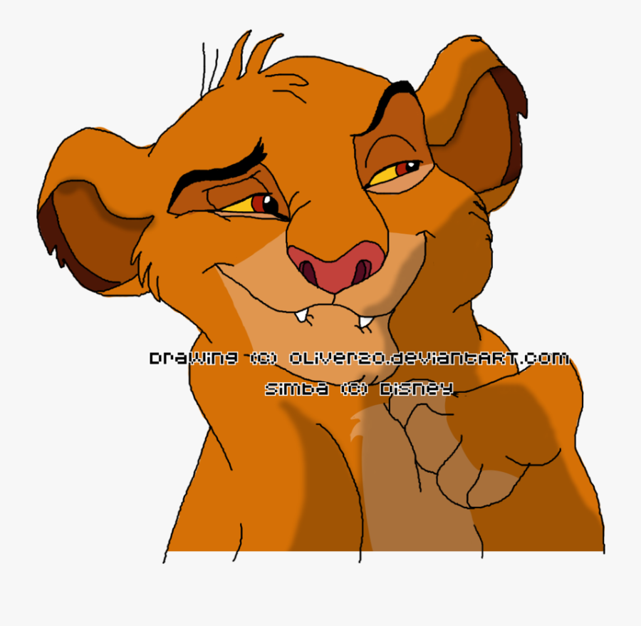 Simba Cub By Oliver20 - Cartoon, Transparent Clipart