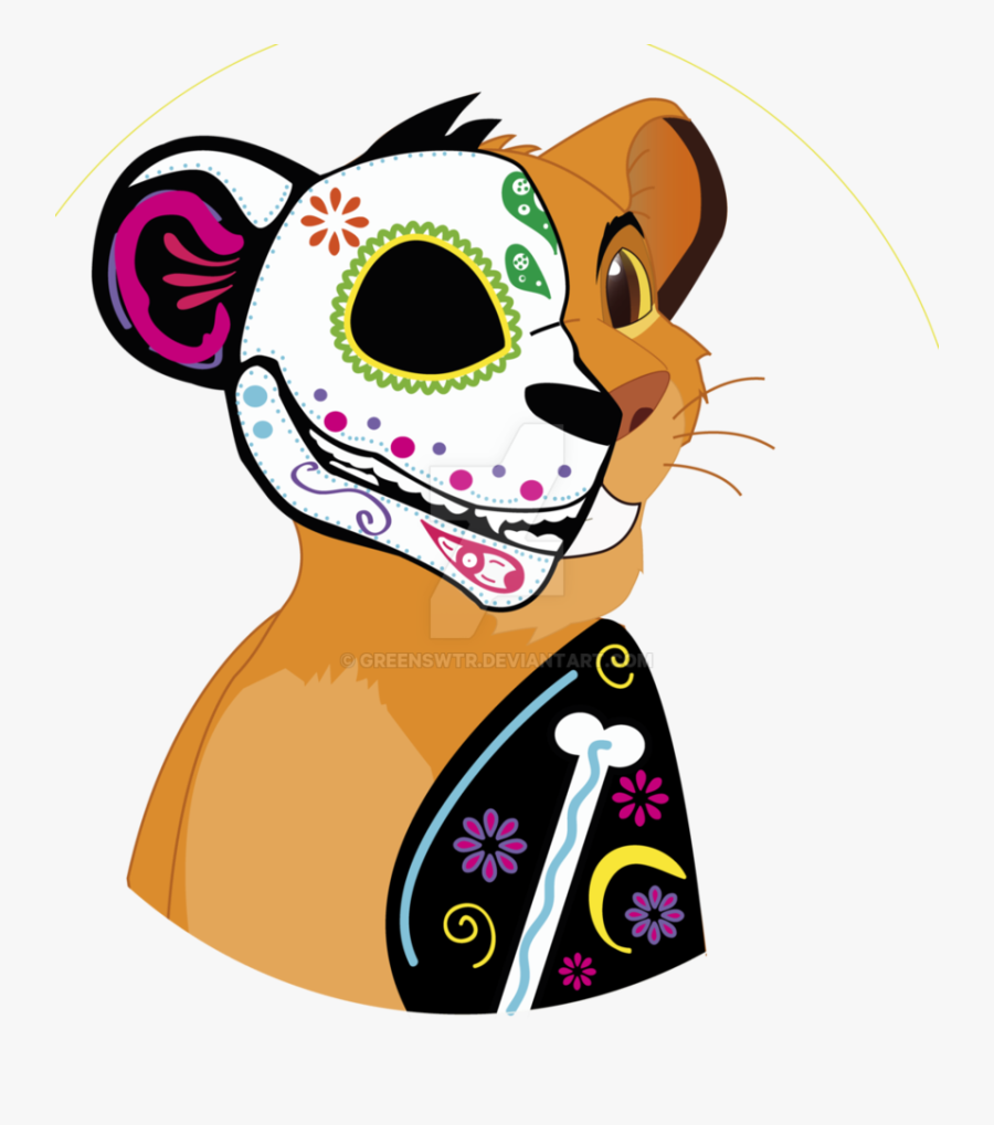 Transparent Simba Clipart - Simba Dia De Muertos, Transparent Clipart