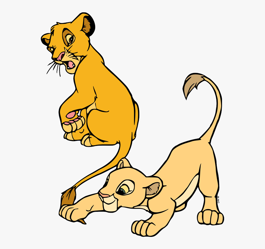 Cub Simba And Nala Clipart, Transparent Clipart