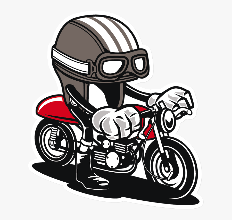 Sticker That Kick Ass Caferacer Helmet Clipart , Png - Helmet T Shirt Design, Transparent Clipart