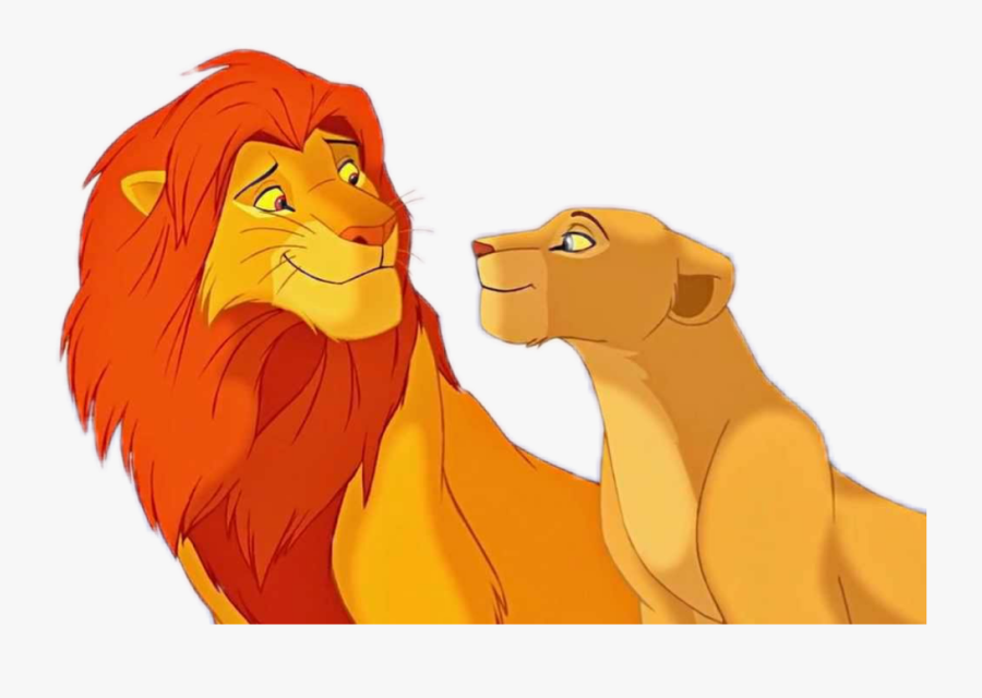#simba #nala #lionking - Simba And Nala Cartoon, Transparent Clipart