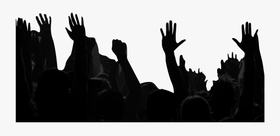 Svg Royalty Free Stock Silhouette Crowd At Getdrawings - Silhouette Gig Crowd, Transparent Clipart