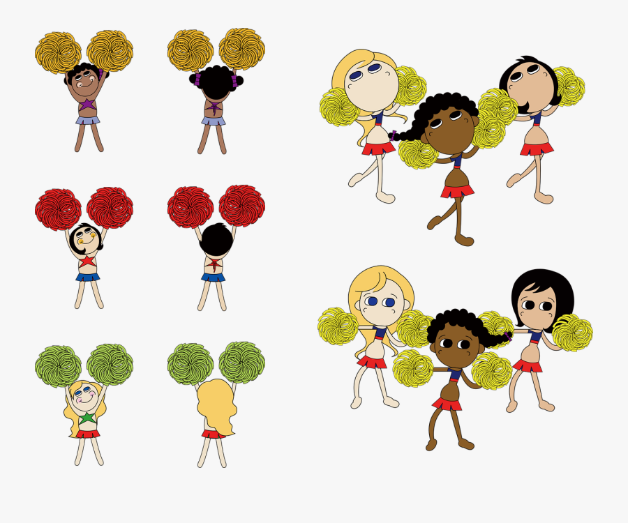 Cheerleader, Transparent Clipart