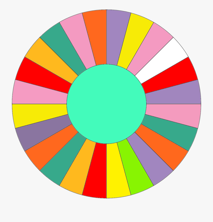 Blank Wheel Of Fortune Wheel, Transparent Clipart