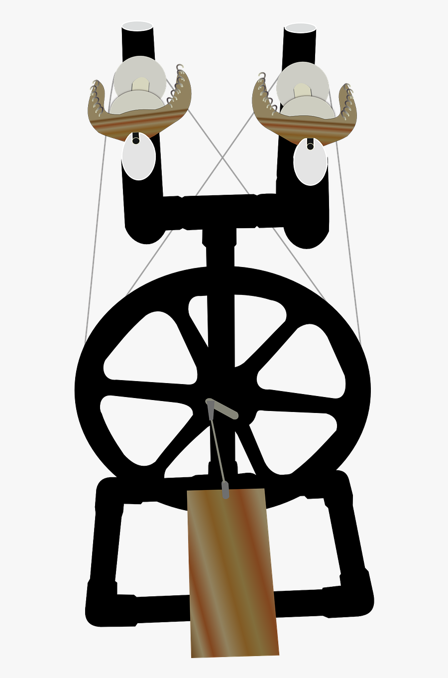 Spinning Wheel Spinning Yarn - Cuento Del Enano Saltarin, Transparent Clipart