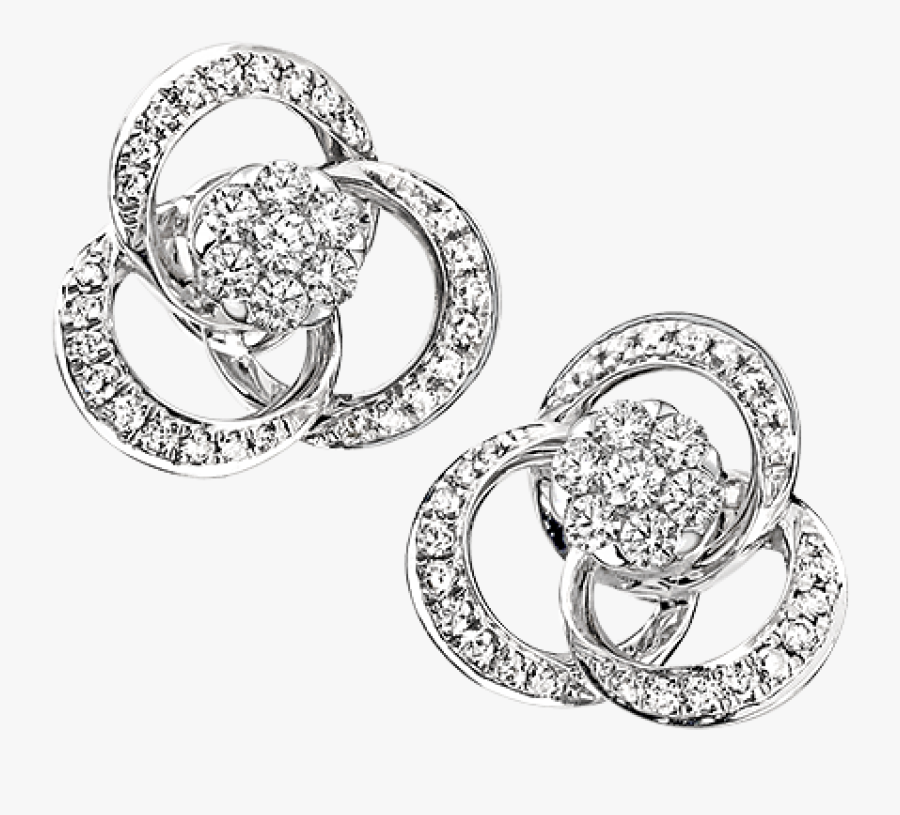 Clipart Royalty Free Stock K White Gold Spinning Spiral - Earrings, Transparent Clipart