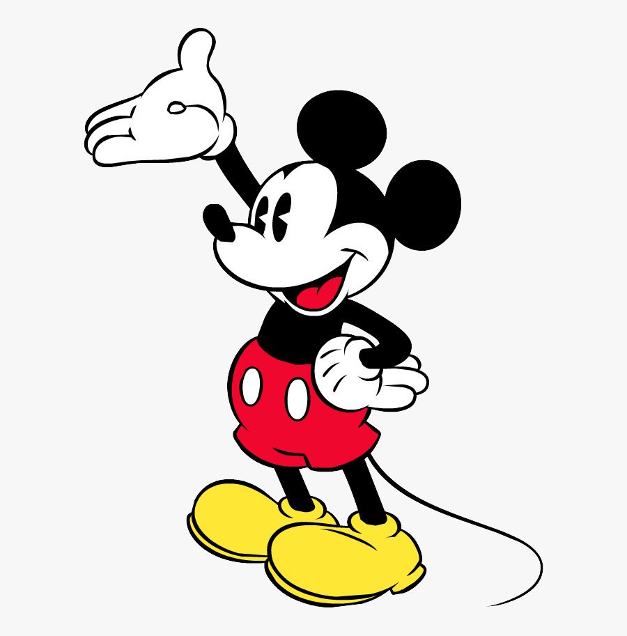 Mickey Mouse Hand Up, Transparent Clipart