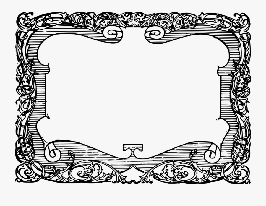 Funky Scroll Frame - Clip Art, Transparent Clipart