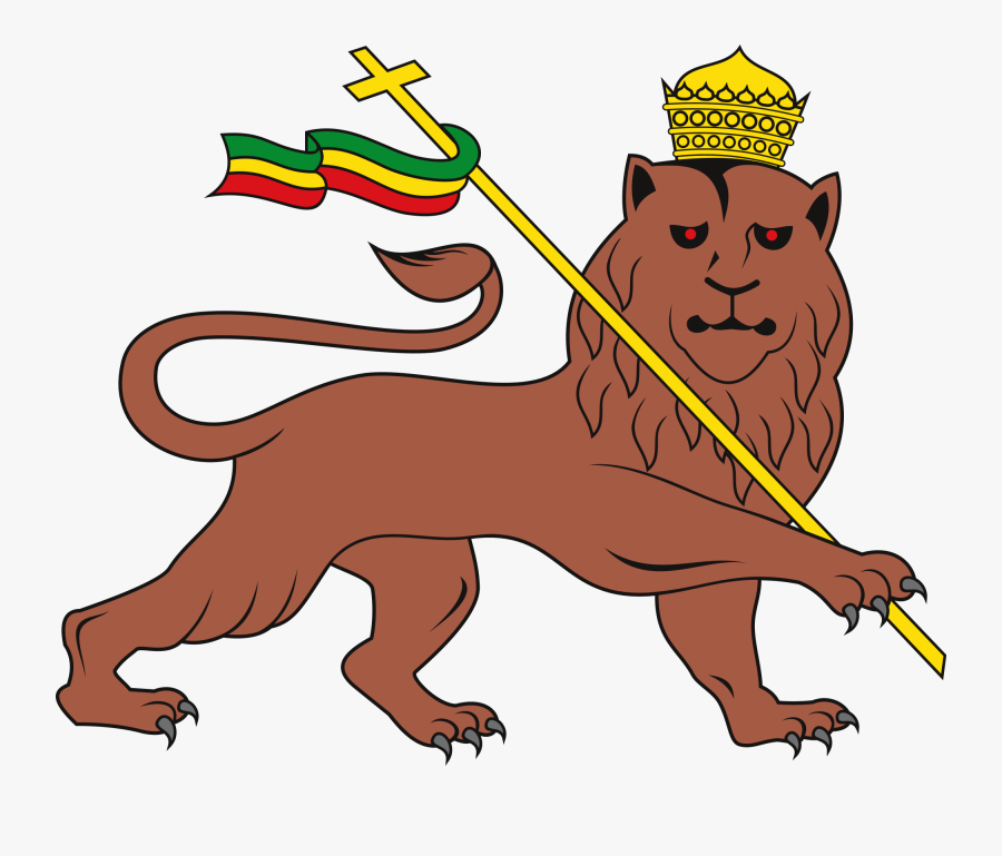 Clip Art File Lion Of Judah - Ethiopian Emblem, Transparent Clipart