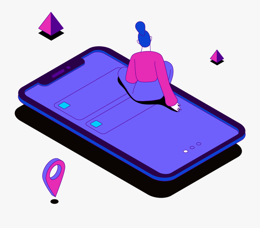 Remote Working Separator, Transparent Clipart