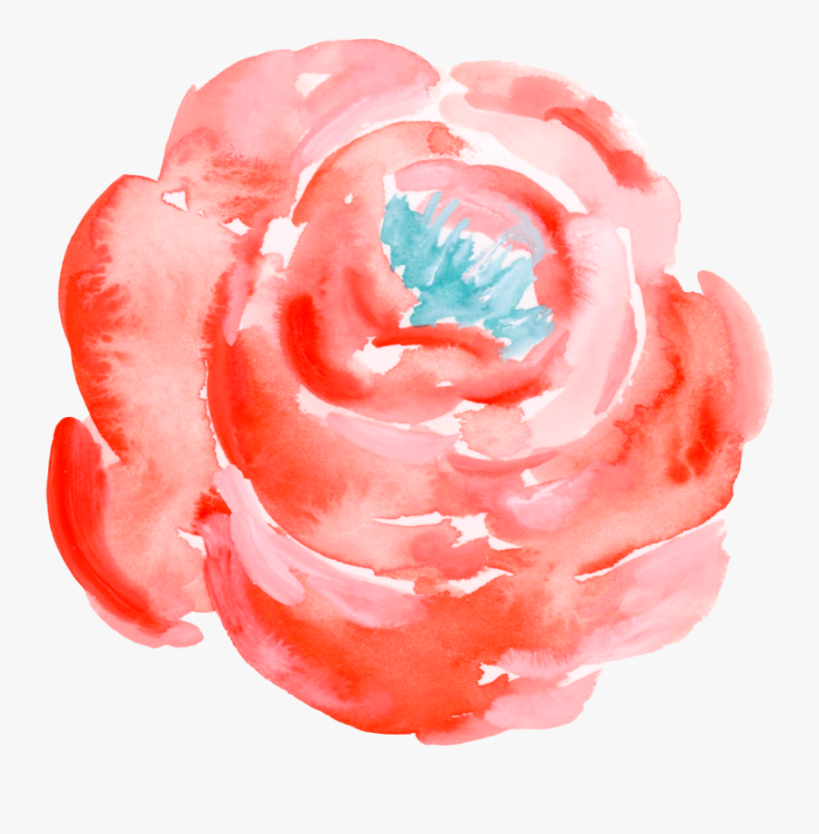 Transparent Free Watercolor Flower Clipart - Red Flowers Watercolor Png, Transparent Clipart