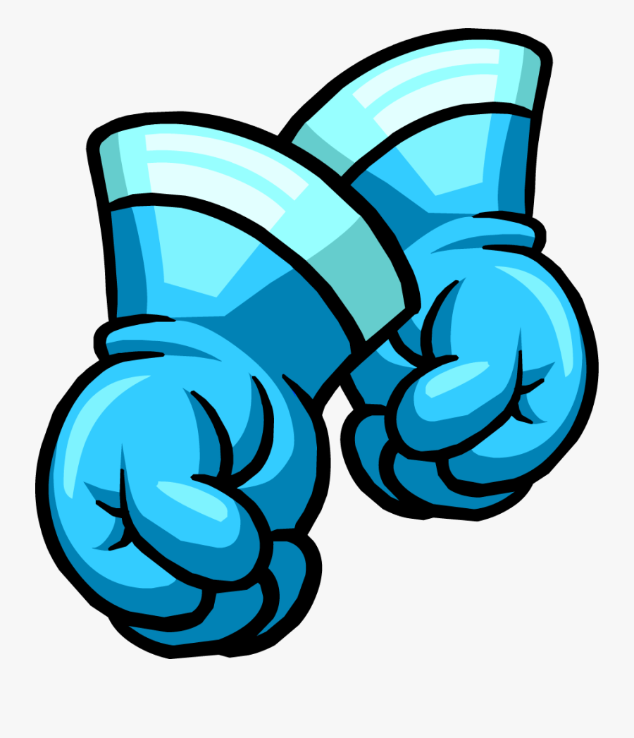 Gloves Clipart Gants - Comic Super Gloves Club Penguin, Transparent Clipart