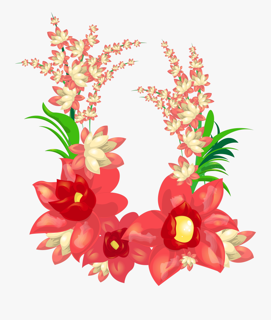 Exotic Flowers Decoration Png - Artificial Flower, Transparent Clipart
