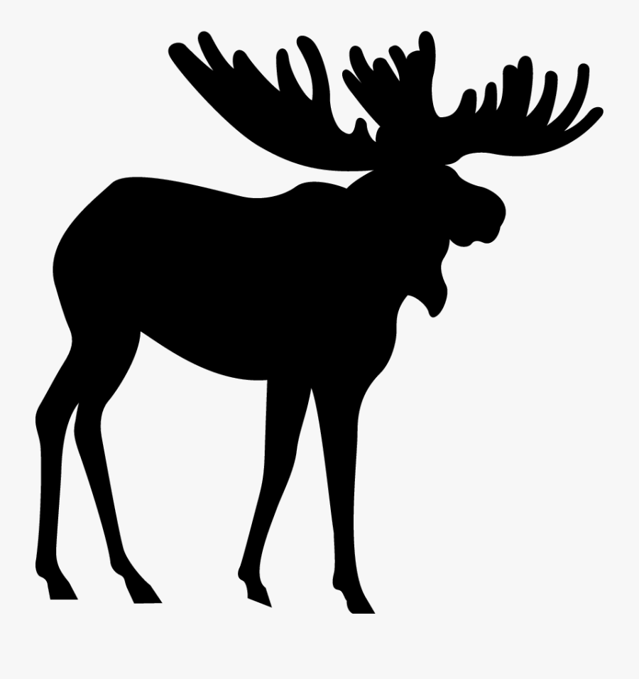 Moose Canvas Print Art Clip Art - Moose Silhouette Clipart, Transparent Clipart