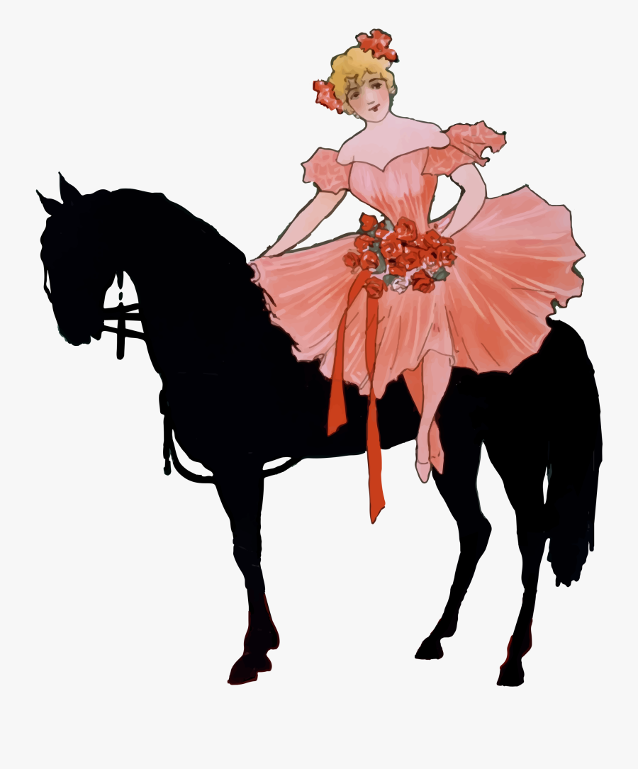 Horse,outerwear,horse Like Mammal - Woman Horse Riding Clipart, Transparent Clipart