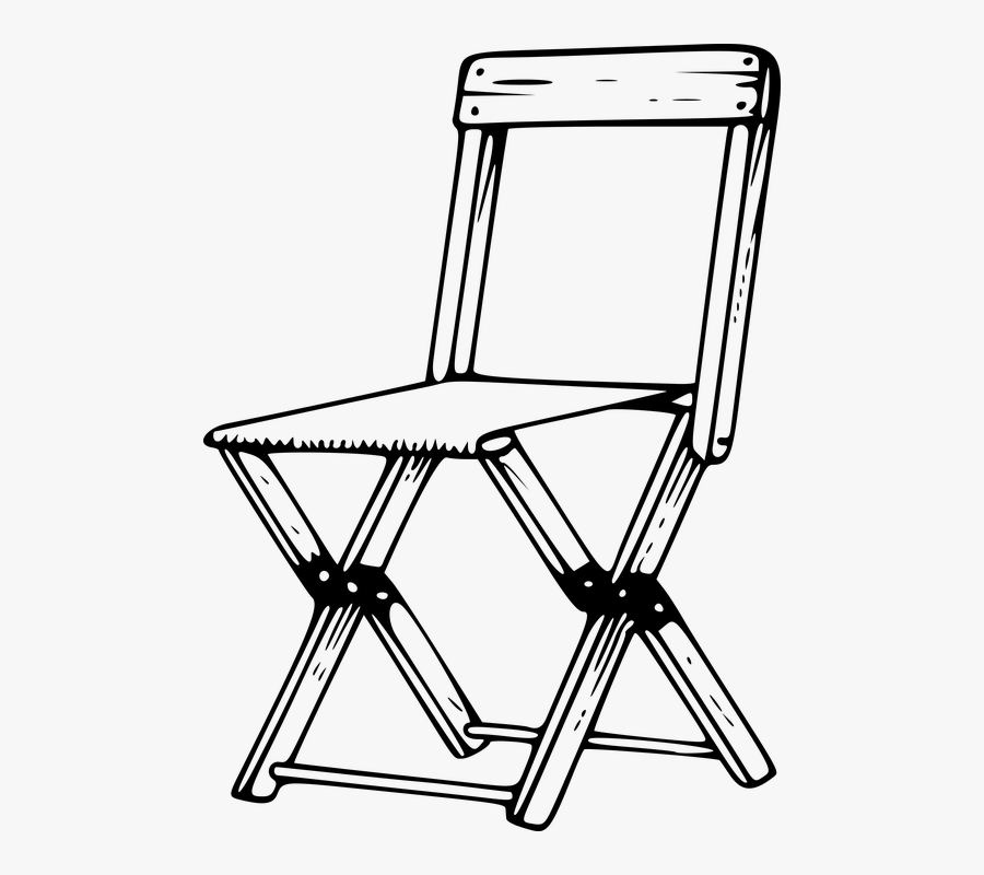 Camp, Camping, Canvas, Chair, Fold, Furniture, Hinge - Camp Chairs Clip Art Black And White, Transparent Clipart
