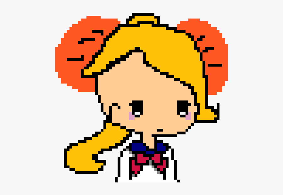 Pixel Art Cute Anime Girl, Transparent Clipart