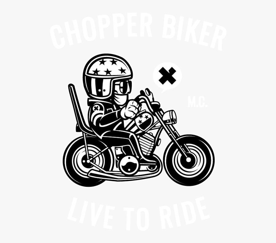 Transparent Motorcycle Chopper Clipart - Ride Chopper Vector, Transparent Clipart