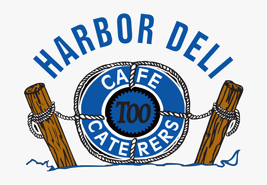Harbor Deli Too Logo With An Illustration Of A Life, Transparent Clipart