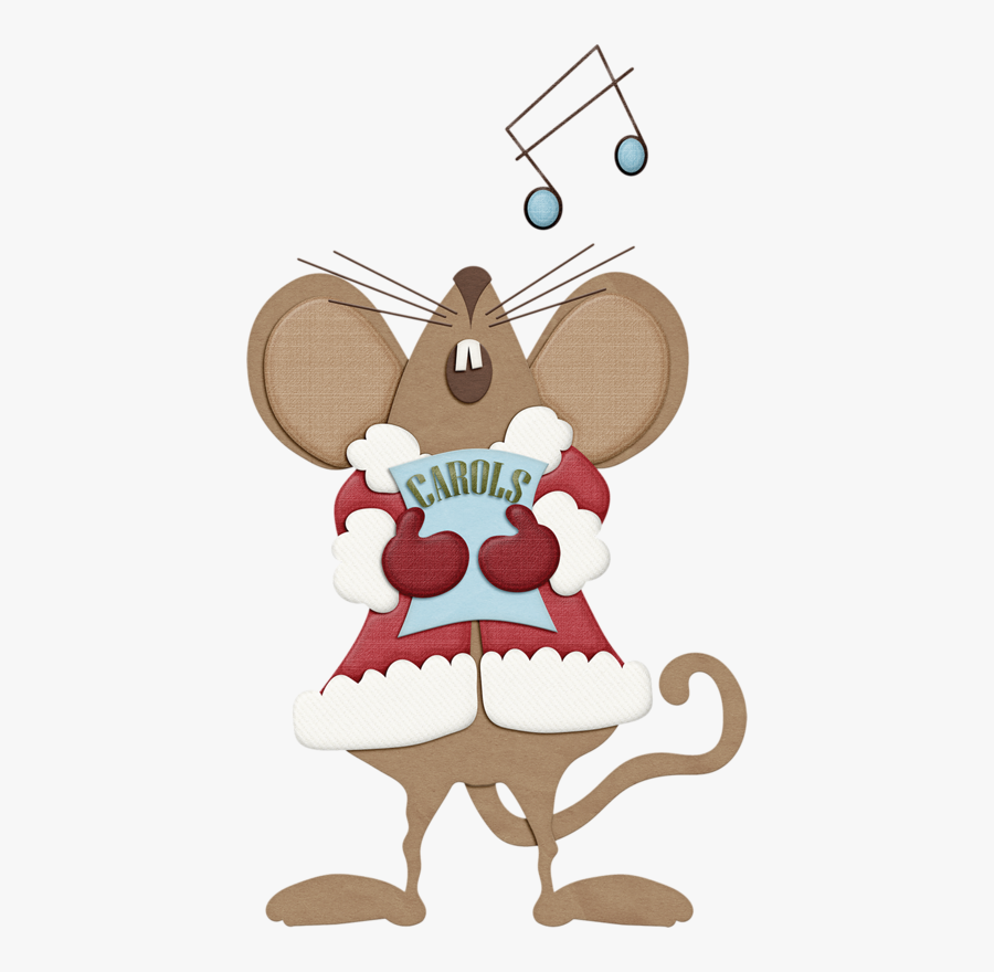 Christmas Mice Clipart, Transparent Clipart