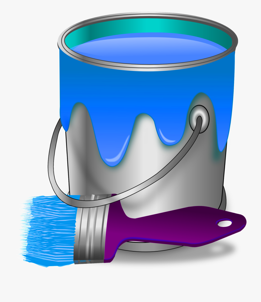 Transparent Images Clipart Gratuites - Paint Bucket And Brush Png, Transparent Clipart