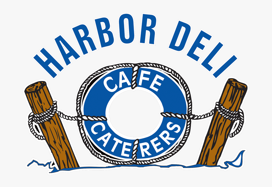 Harbor Deli Logo With An Illustration Of A Life Raft, Transparent Clipart