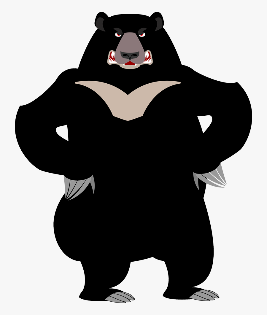 If A Black Bear Charges, Fight Back Go For The Eyes - Bear, Transparent Clipart