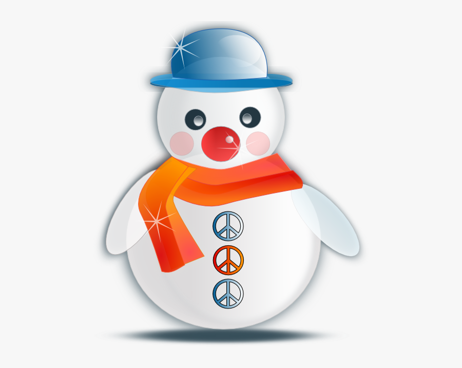 Clipart Christmas Day Symbol Snowman Png - Cartoon Snow Man Png, Transparent Clipart