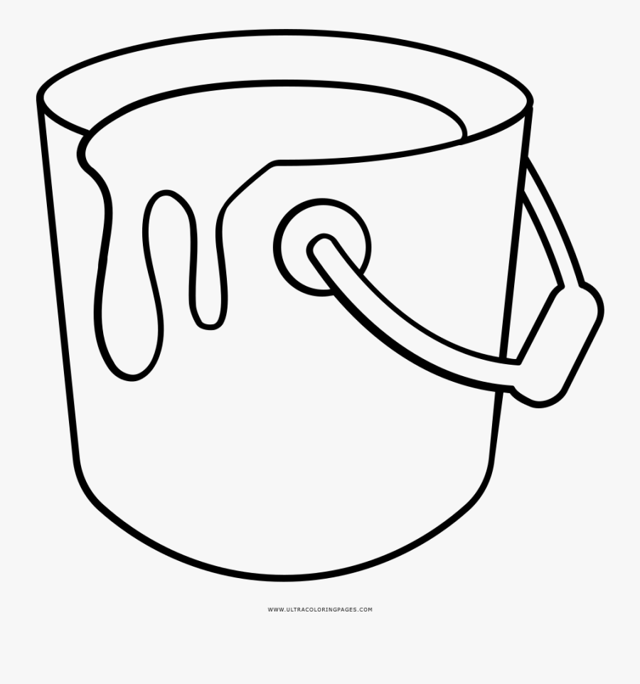 301 Cartoon Paint Bucket Coloring Page for Kindergarten