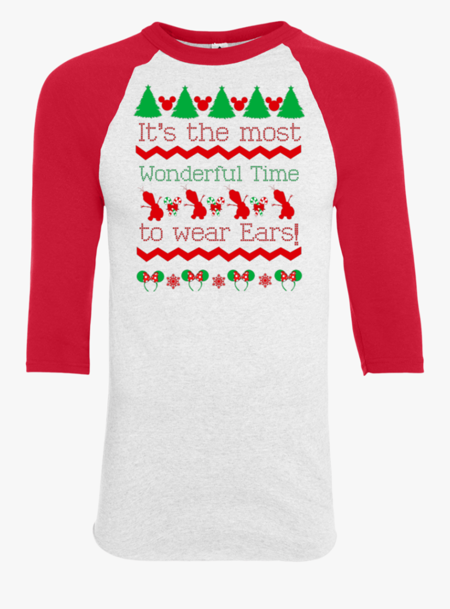 Clip Art Bella Canvas Raglan - Long-sleeved T-shirt, Transparent Clipart